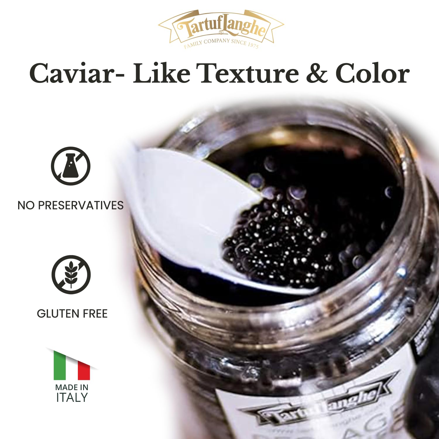 Perlage di tartufo nero - caviale di succo di tartufo nero pregiato 340gr