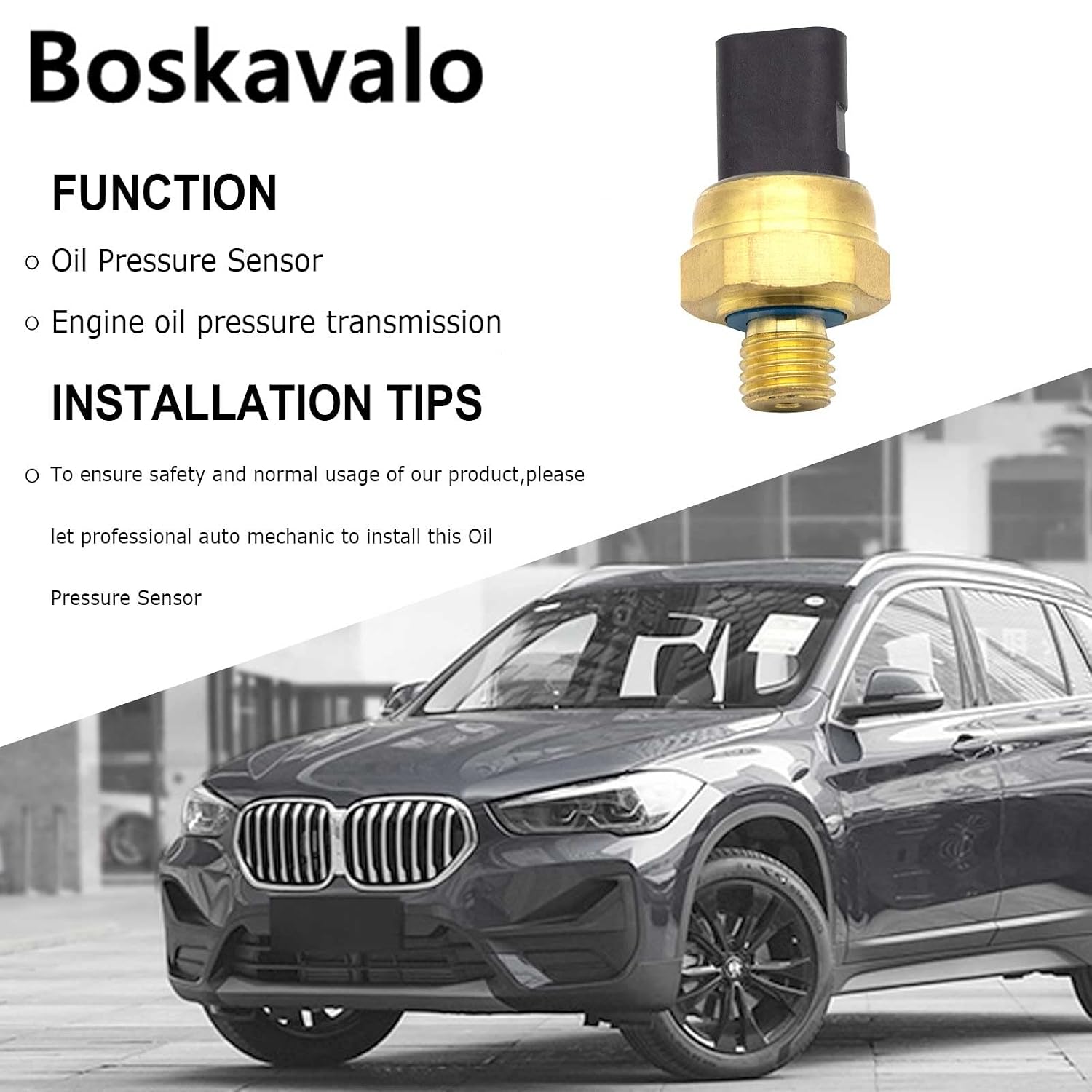 Engine Oil Pressure Sensor Compatible 12617592532 for BMW 135i 335i 335xi 535i X1 X5 Mini Cooper 51CP18-01 7592823
