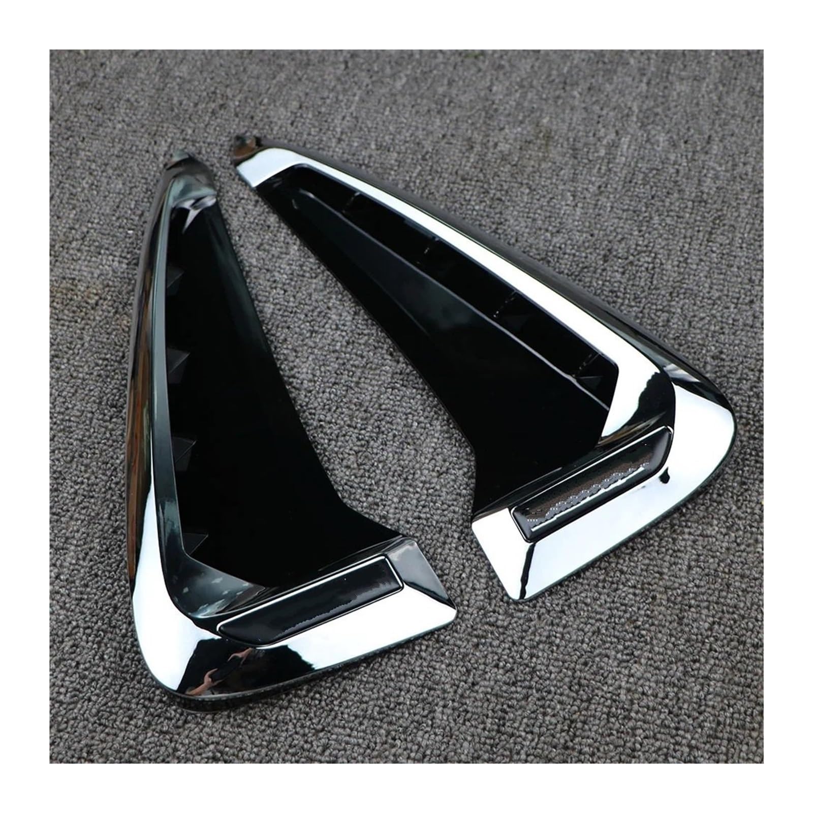 TILIEINE Car Front Side Air Vent Cover Fit For BMW Xdrive X5 F15 X5M F85 Shark Gills 3D Stickers Side Fender Vent Decoration(Chrome)