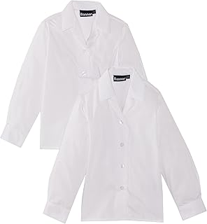 Girl's Revere Twin Pack Long Sleeve School Blouse