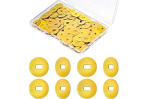 Demissle 500 Pcs Brass Washers for Paper Fastener Brass Fasteners Scrapbooking Brads...