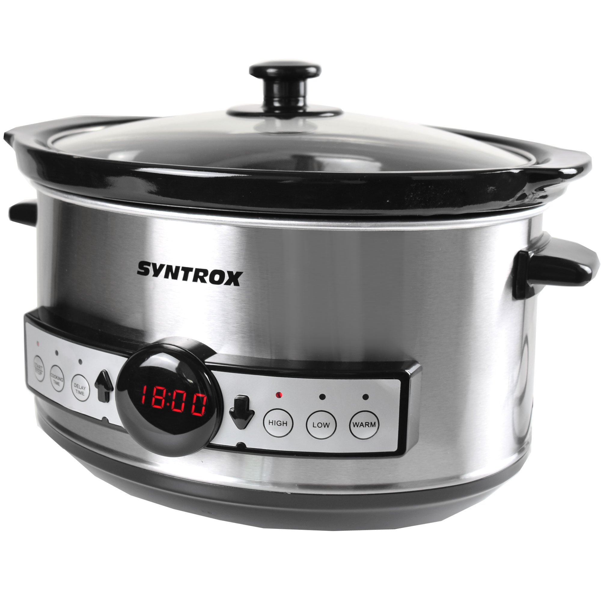 Syntrox Germany Slow Cooker Schongarer 3,5L mit Timer und Warmhaltefunktion - Leistung 200 Watt