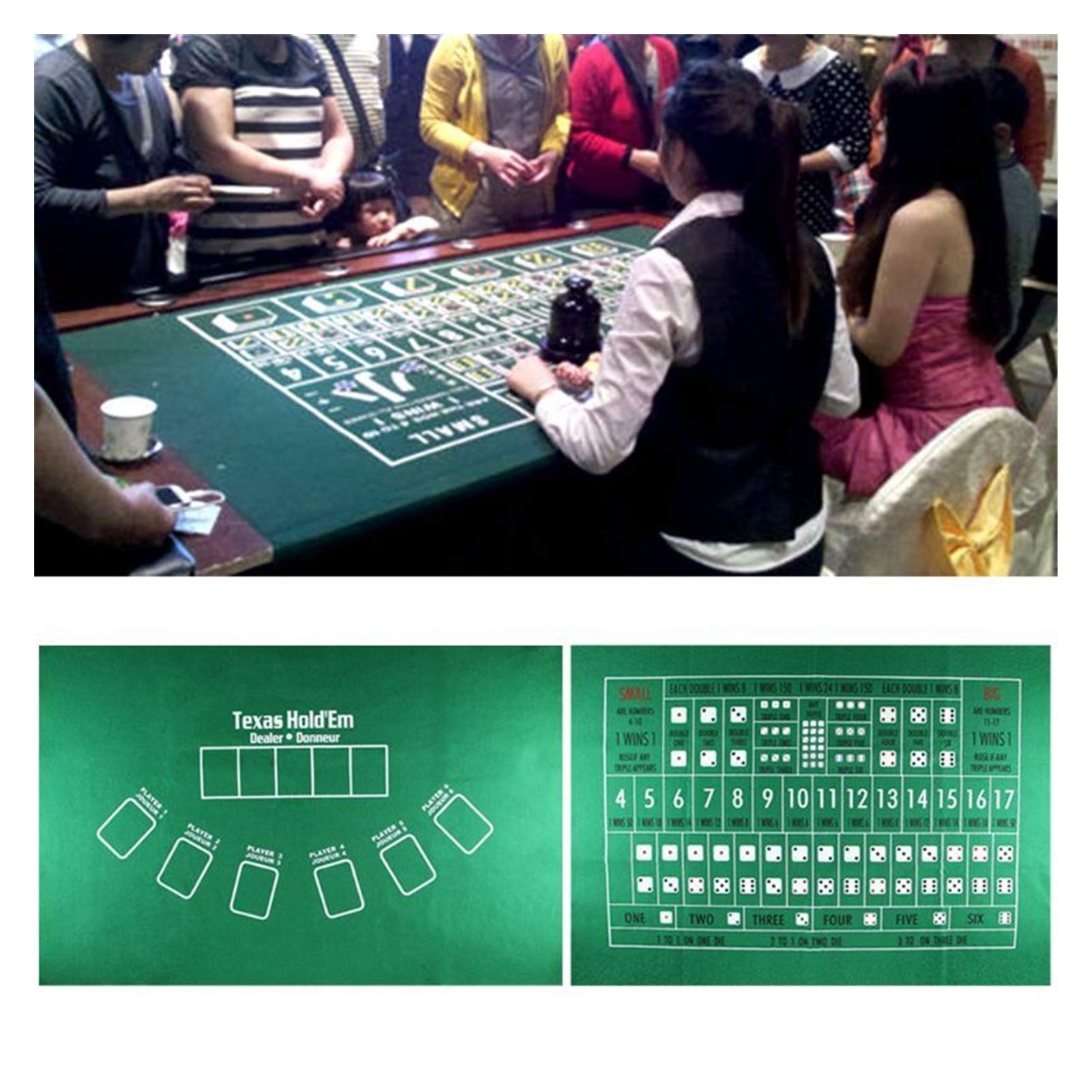 Amazon.co.jp: ゲームポーカーテーブルマット ポータブルポーカー