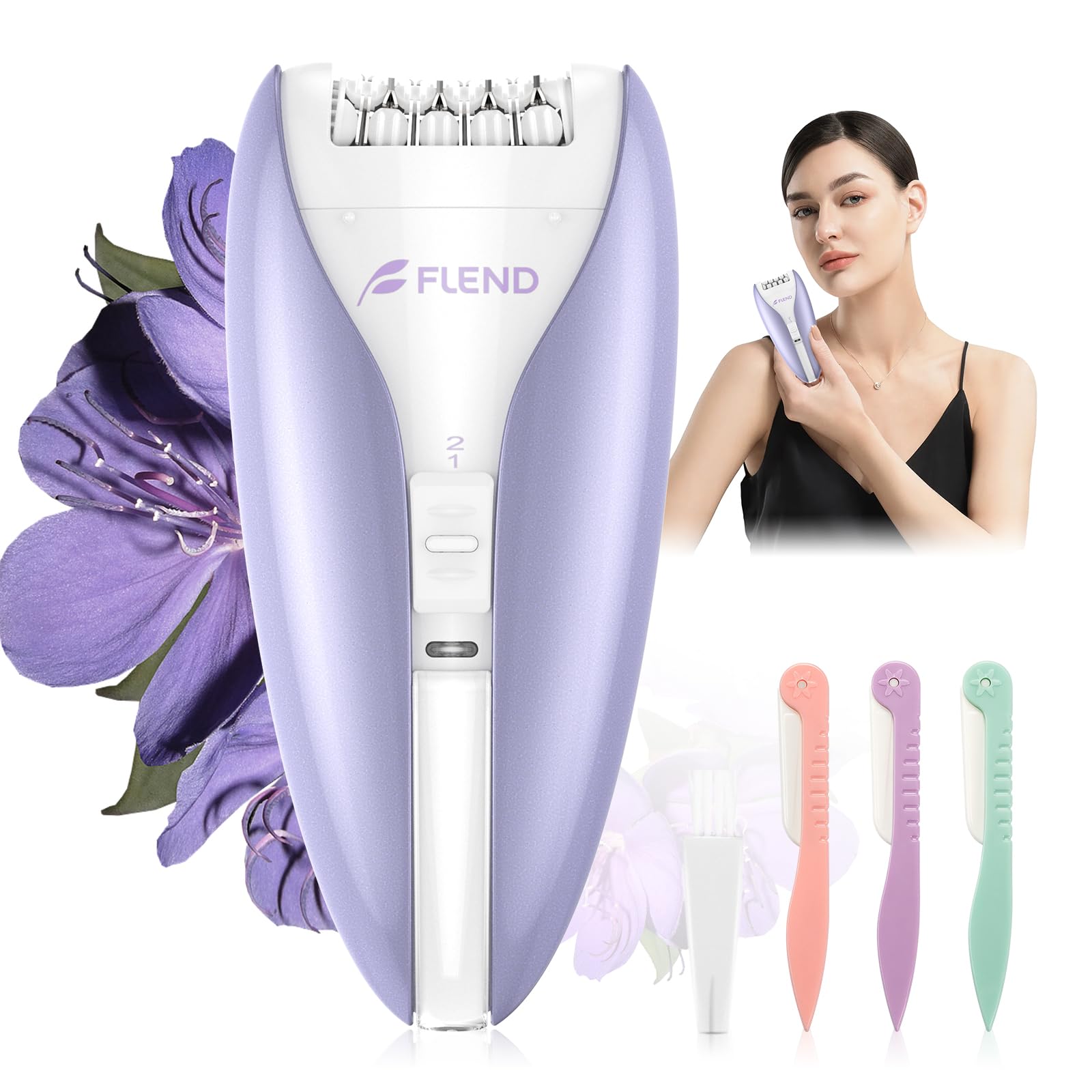 Silent Facial Epilator 36 Tweezers