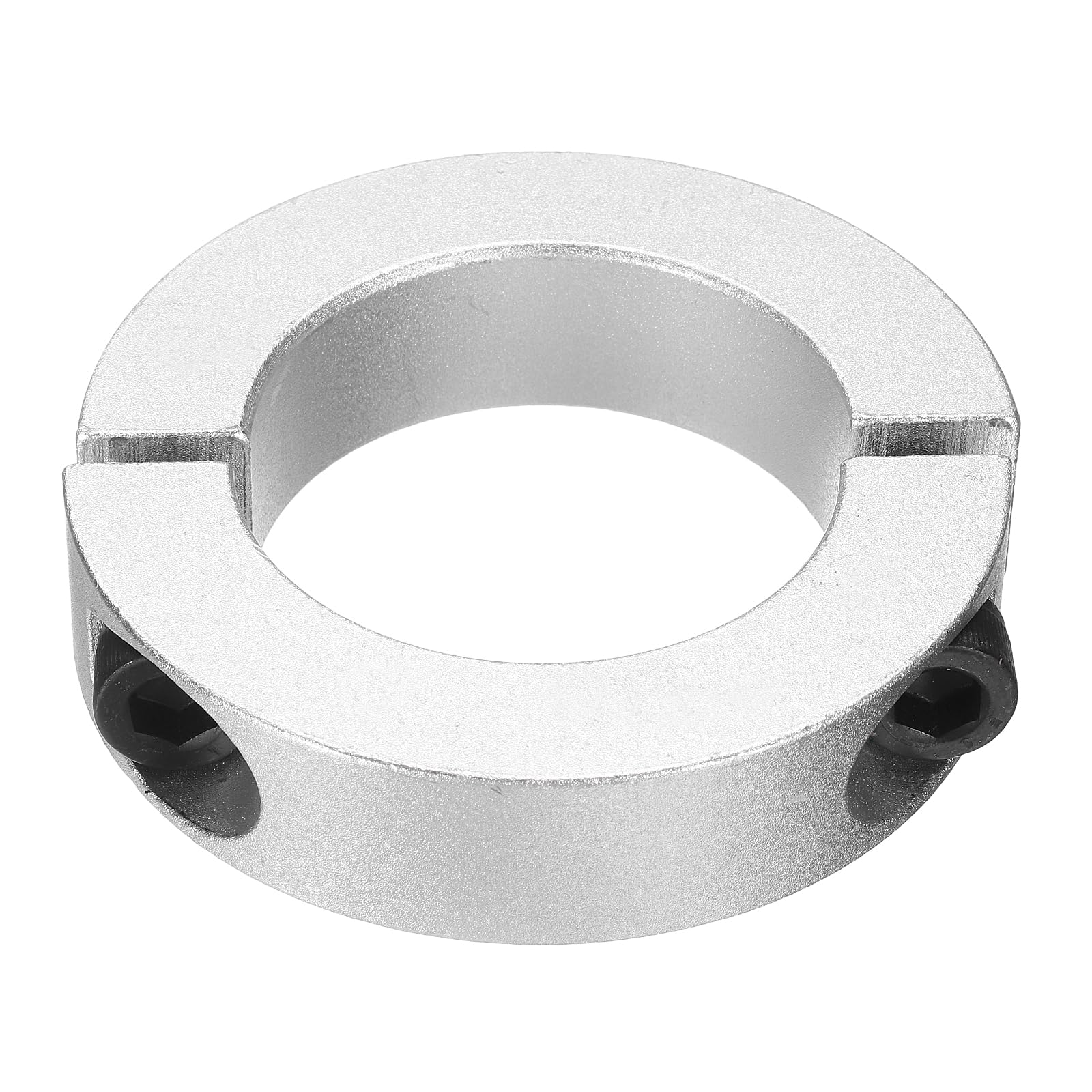 sourcing map 1 x doppelt geteilter Schaftkragen, 60 mm Bohrung, zweiteiliger Klemmkragen, 95 mm Außendurchmesser, 22 mm Dicke, Aluminium-Legierung, Schraubspaltring