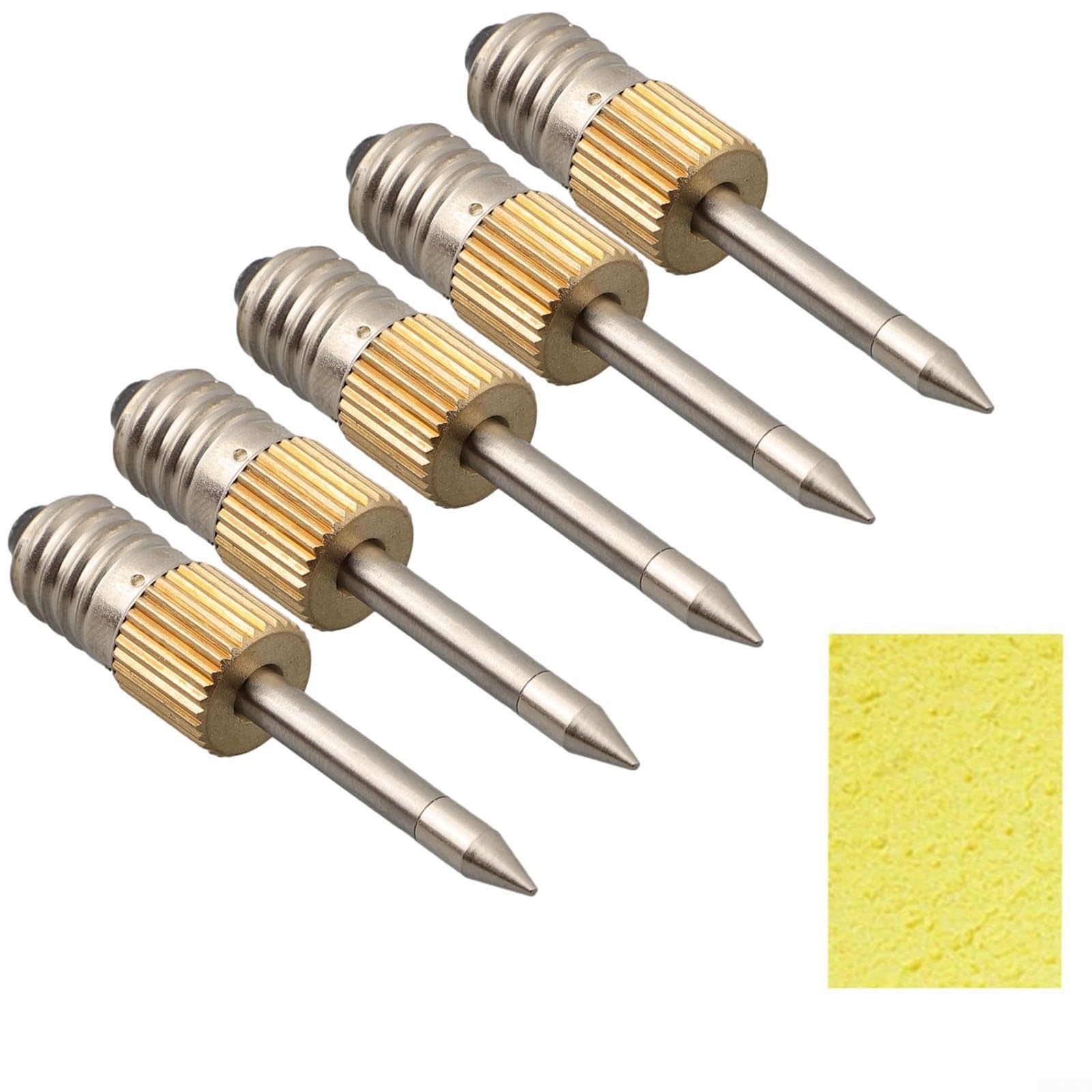 5 punte per saldatore con interfaccia E10 per saldatura elettrica, adatte per saldatura a punto e linea (TIP-B 5PCS)