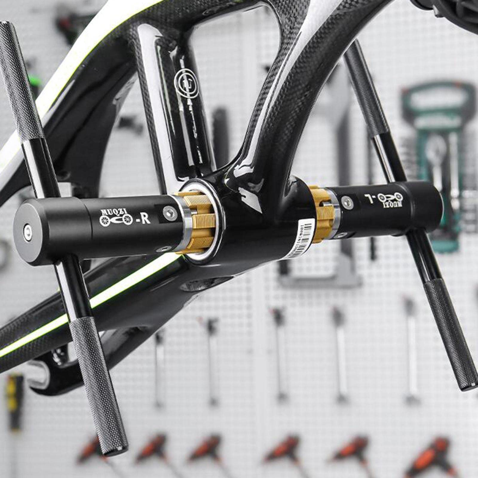 Bottom Bracket Tapping Montagewerkzeug Set für Und Rennrad Gewindeschneider für Tretlager Reparaturhandwerkzeug mit Anti Rutsch Griff für
