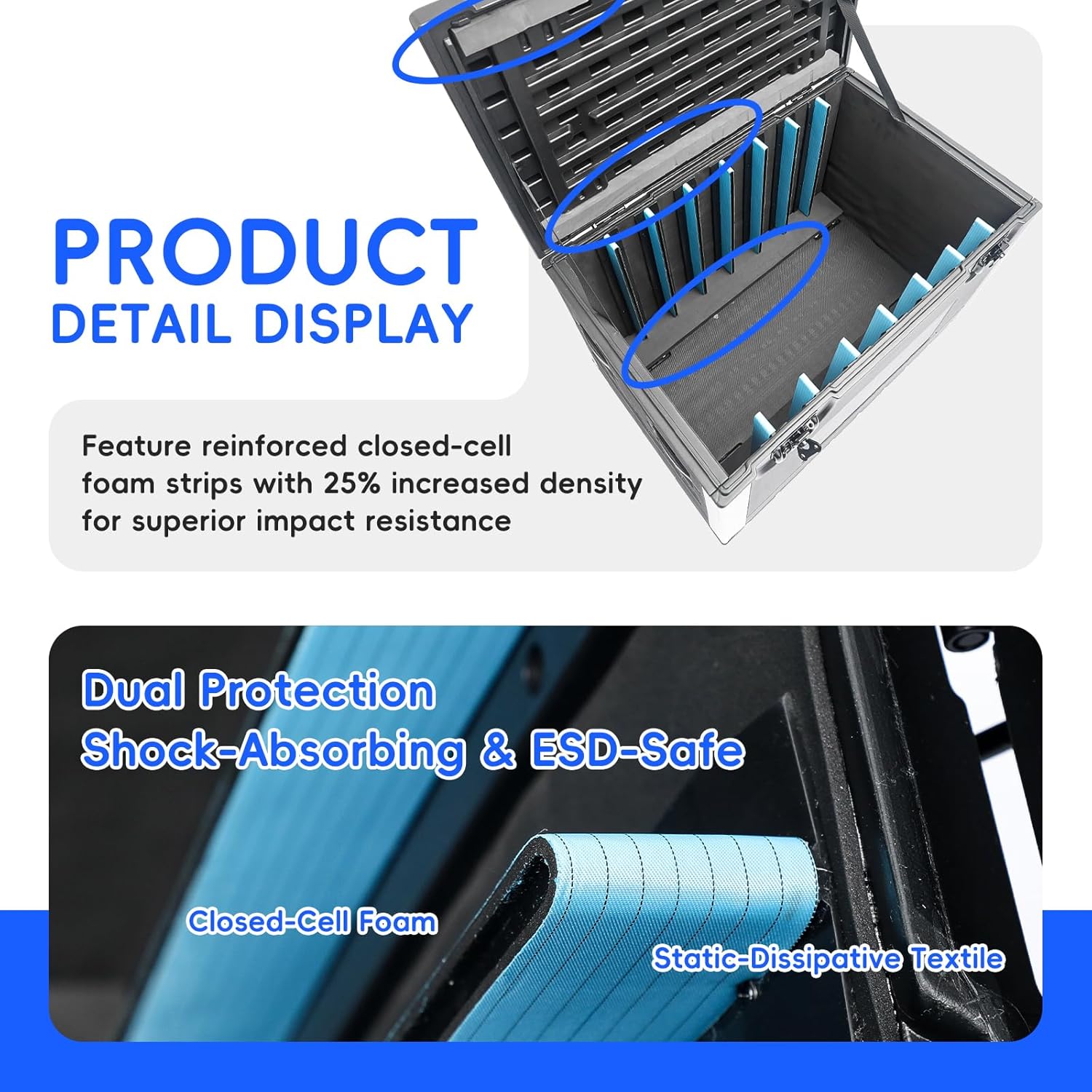 LED Display Screen Transport Road Case for Holds 5 PCS Screens Video Wall Panel Flight Plastic Case Huge Heavy Duty Rolling Storage Box for Stage Event Equipment with Wheels and Secure Locking