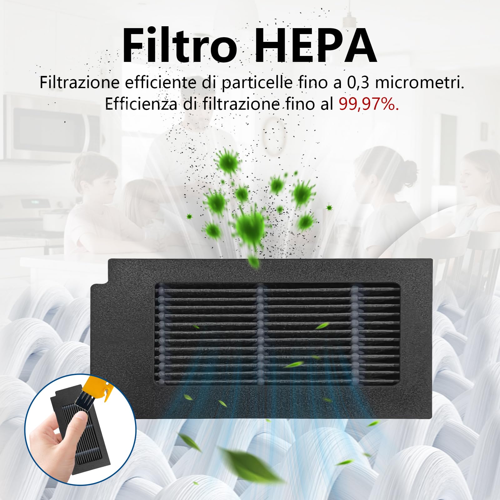27 pezzi Accessori per Aspirapolvere Per Ecovacs Deebot T50 Pro Omni Gen2, T50 Omni, T50 Omni Gen2, T50 Pro Omni, T50 Pro Aspirapolvere,T50 Set di Accessori