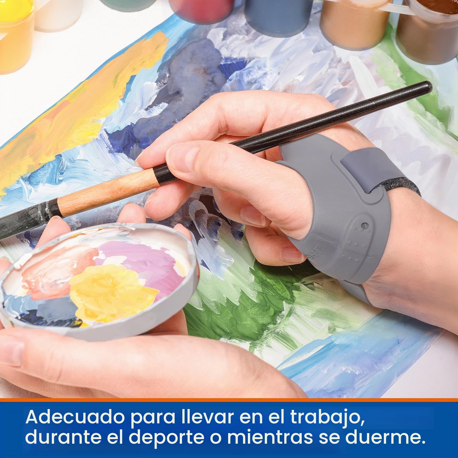 Férula Pulgar CMC, Órtesis para Rizartrosis - Soporte Estabilizador Articulación Base del Pulgar, Alivia Dolor Osteoartritis/Artritis/Tendinitis - Flexible Hombre y Mujer (Mano derecha, M)