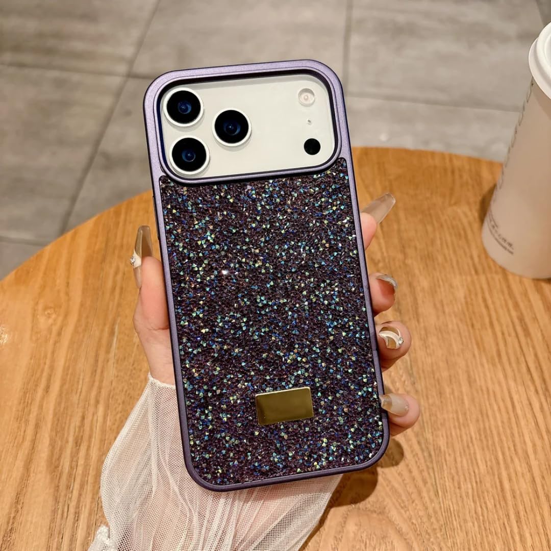 Coque iPhone 11 Pro Max violette protège objectif des rayures strass - 8