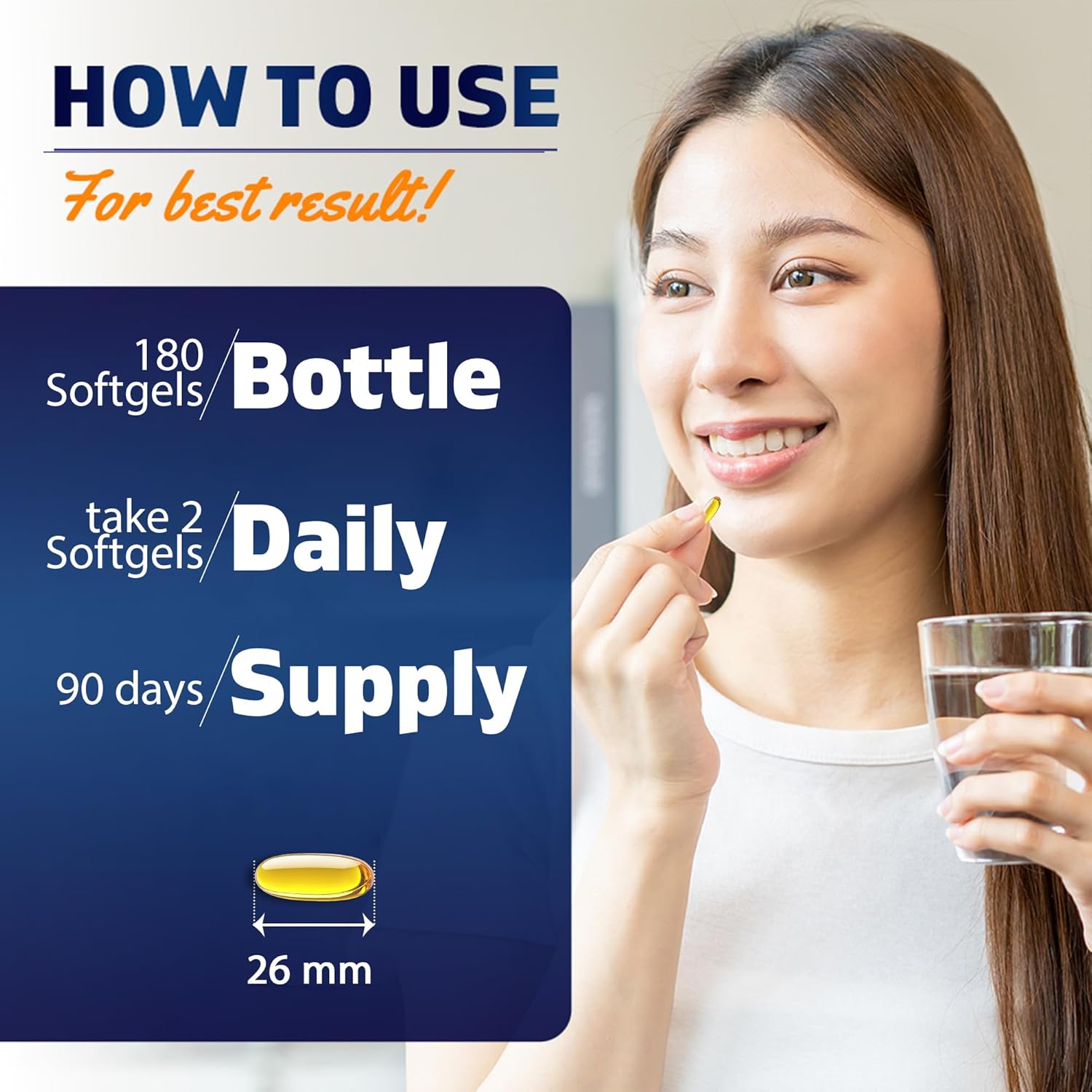 Vitamatic 2 Packs MCT Oil Capsules 3000 mg per Serving - 180 Softgels - from Coconut Oil - Contains 55% caprylic Acid C8 and 40% capric Acid C10 (Total 360 Softgel) - Image 3