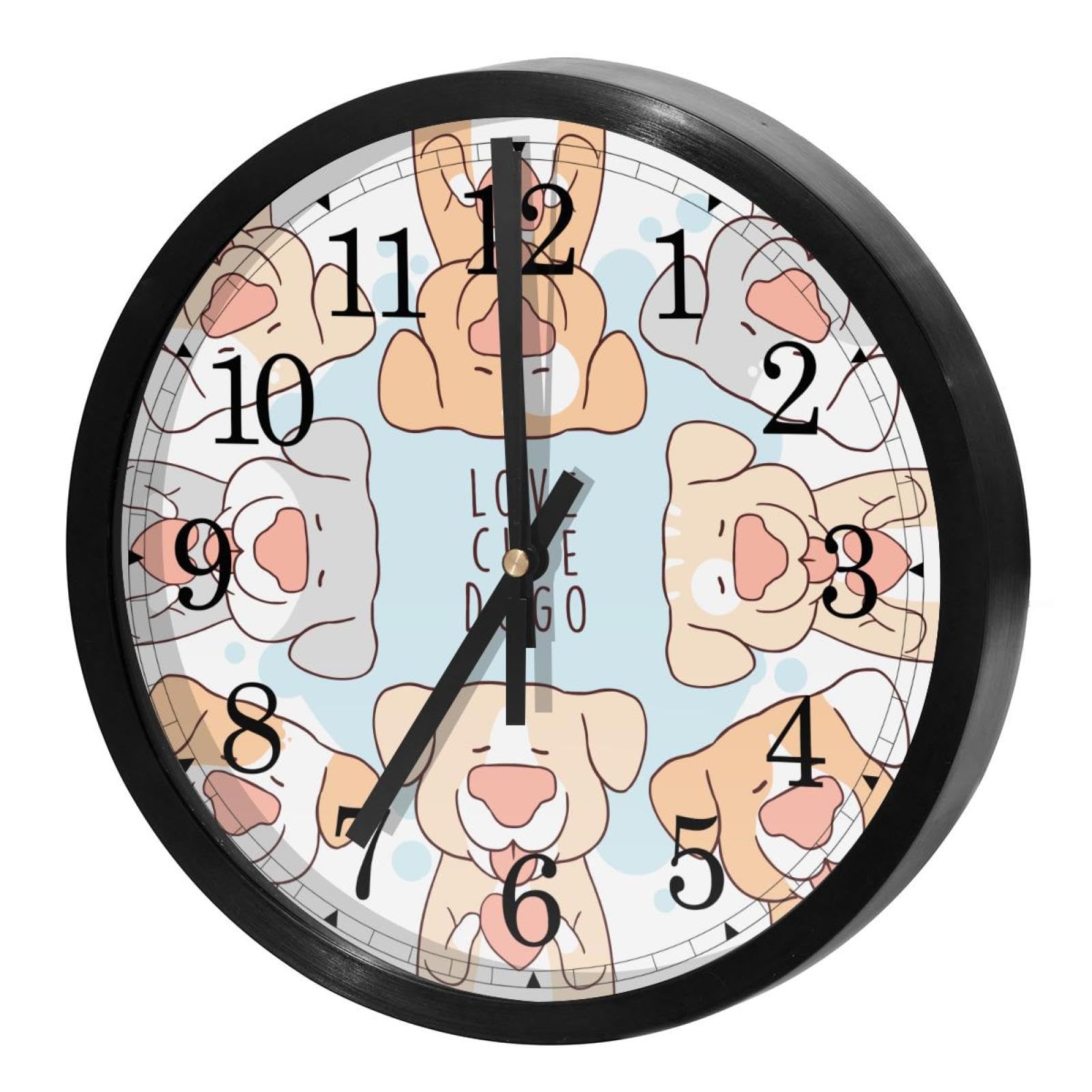 Horloge murale à quartz sans tic-tac au design soigné et moderne pour intérieur raffiné