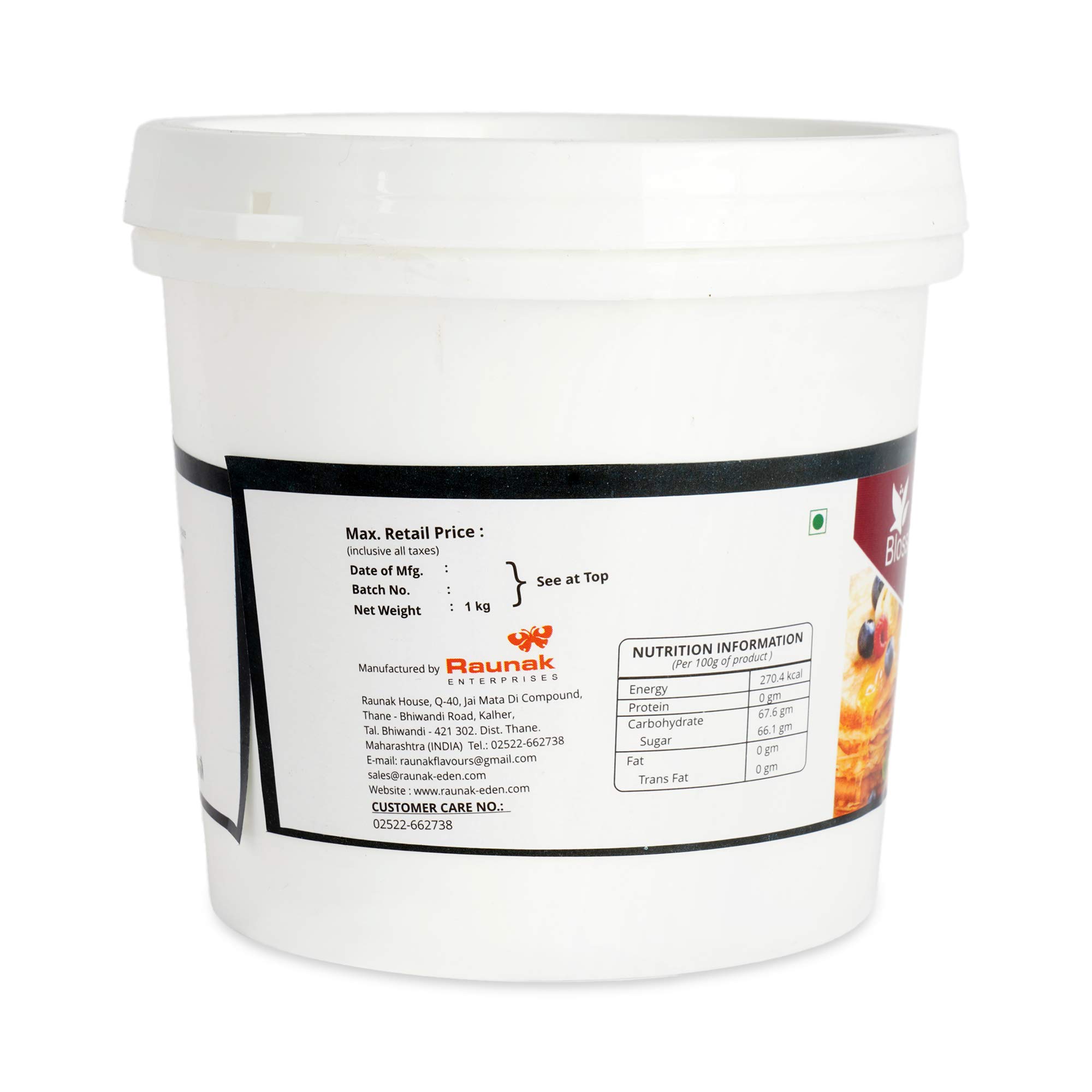 BLOSSOM Edible Glazing Gel for Cake & Desserts Toppings Decoration- White Vanilla, 1 kg - Image 5 thumbnail