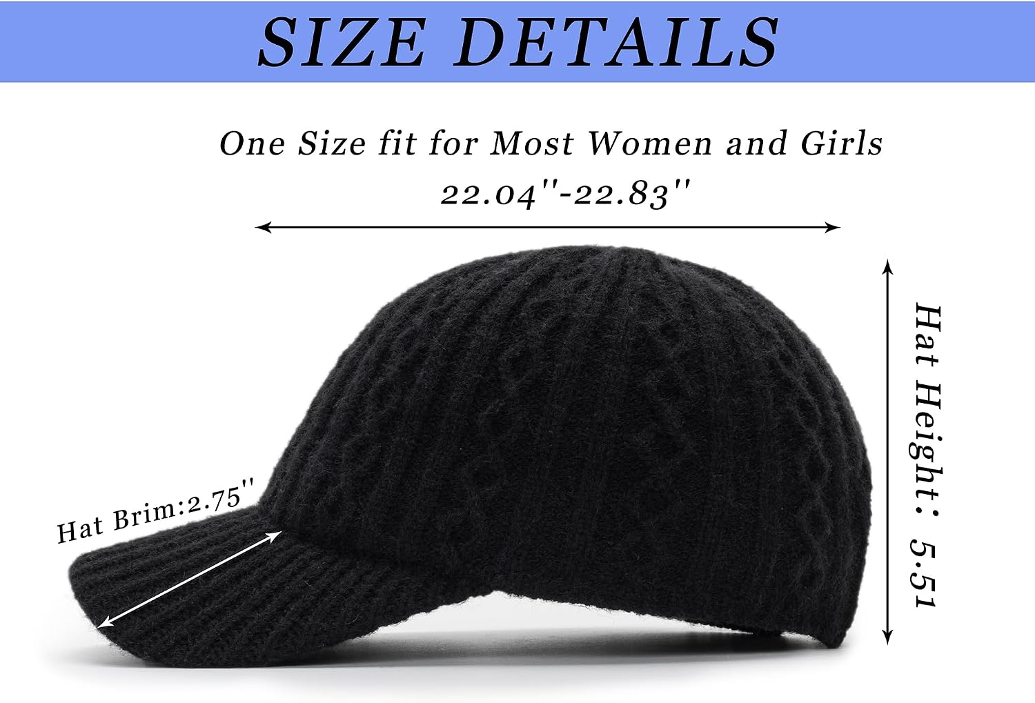 INOGIH Women's Winter Warm Knit Visor Beanie Newsboy Cap Cold Weather Warm Winter Hat for Men Teens