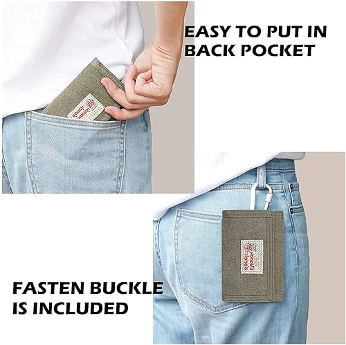 Miniatura 8 de Rough Enough - Carteras para niños, adolescentes, niños, regalos de Navidad para adolescentes, Negro