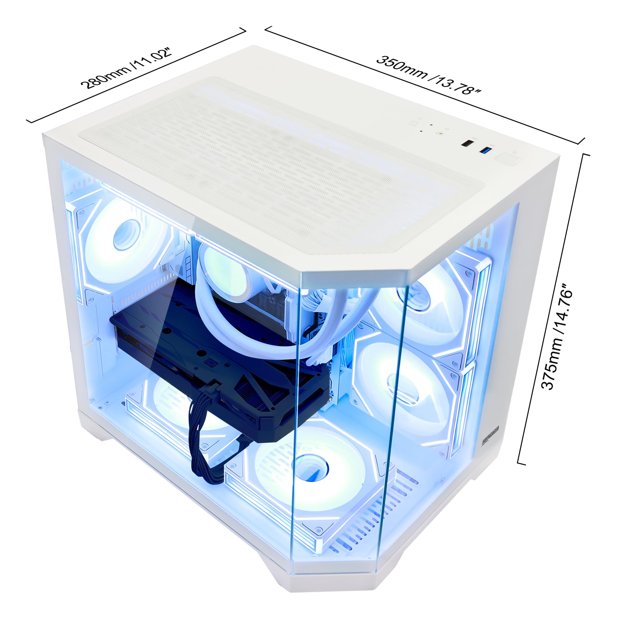 Amazon.com: HOENGAGER AI Gaming PC Desktop, RTX 5060 TI 16GB GDDR7