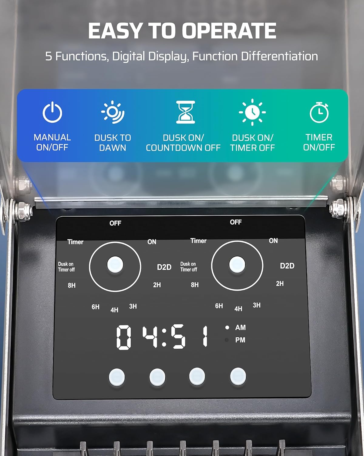 EDISHINE Low Voltage Landscape Transformer