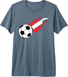 Austrian Flag Austria Soccer Lover Premium Tri-blend T-Shirt