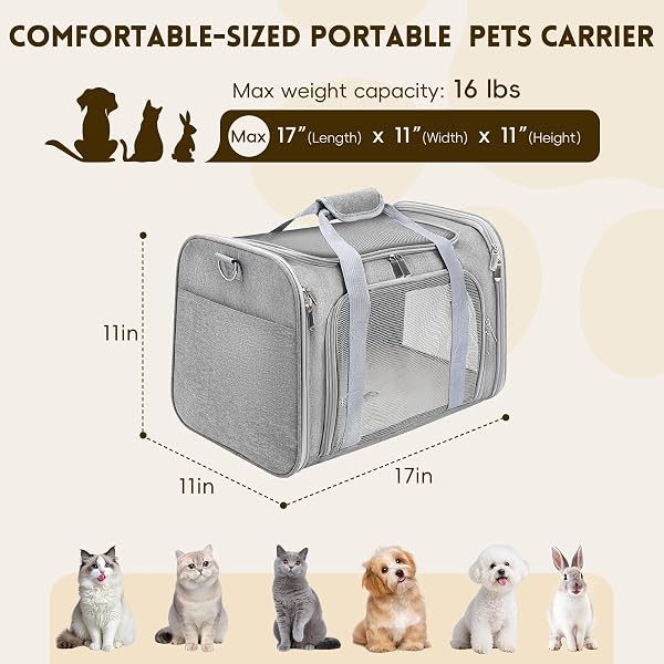 Close-up of the Zedkeys pet carrier's mesh panel, highlighting its construction and potential breathability limitations.