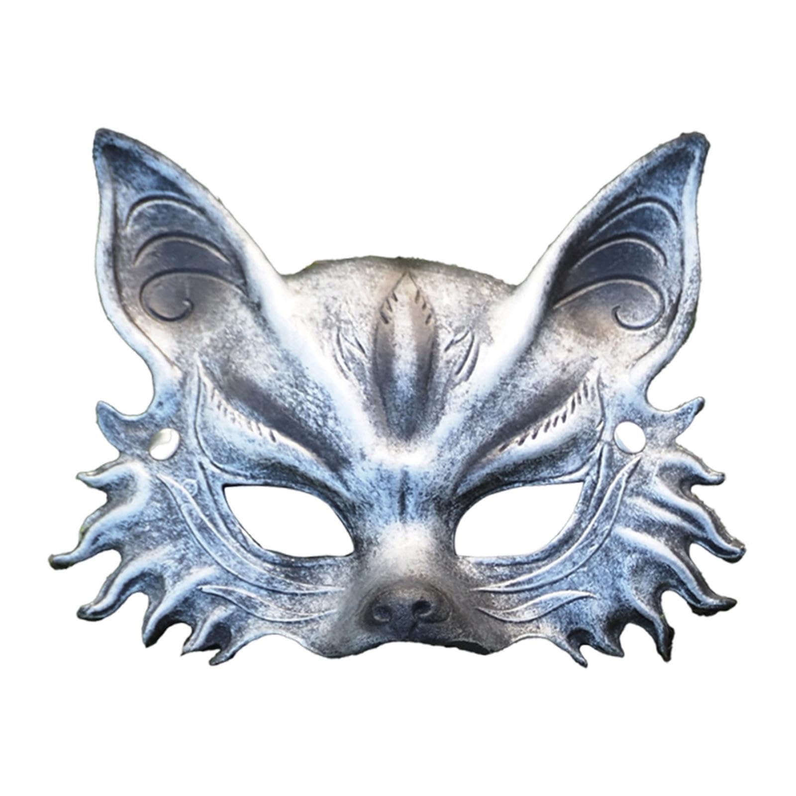 Fox Mask Photo Props Accessory Practical Animal Face Mask for Animal Cosplay Silver|Clothing, Shoes & Accessories|Costumes, Reenactment, Theater|Accessories|Masks & Eye Masks-image-44
