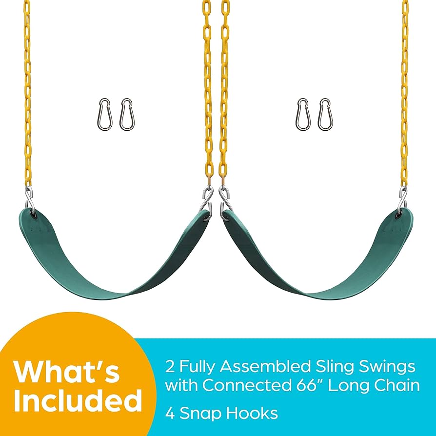 Jungle Gym Kingdom Swing Seat Replacement Kit - 2 Pack