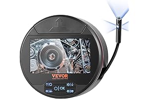 VEVOR Endoscope Camera - Triple Lens with Light & 4.3" IPS Screen