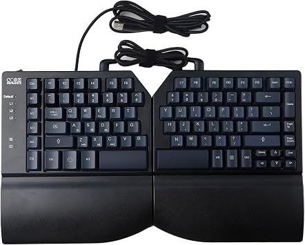 YMDK Split 75٪ NKRO Core Alps Matias Silent Switches Magnetic Hand rests Ergonomics لوحة مفاتيح ميكانيكية ماكرو قابلة للبرمجة بالكامل