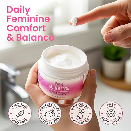 Miniatura 3 de Crema orgánica de ñame silvestre para el equilibrio hormonal, crema natural de raíz para apoyo hormonal, fórmula cómoda para el estado de ánimo, el