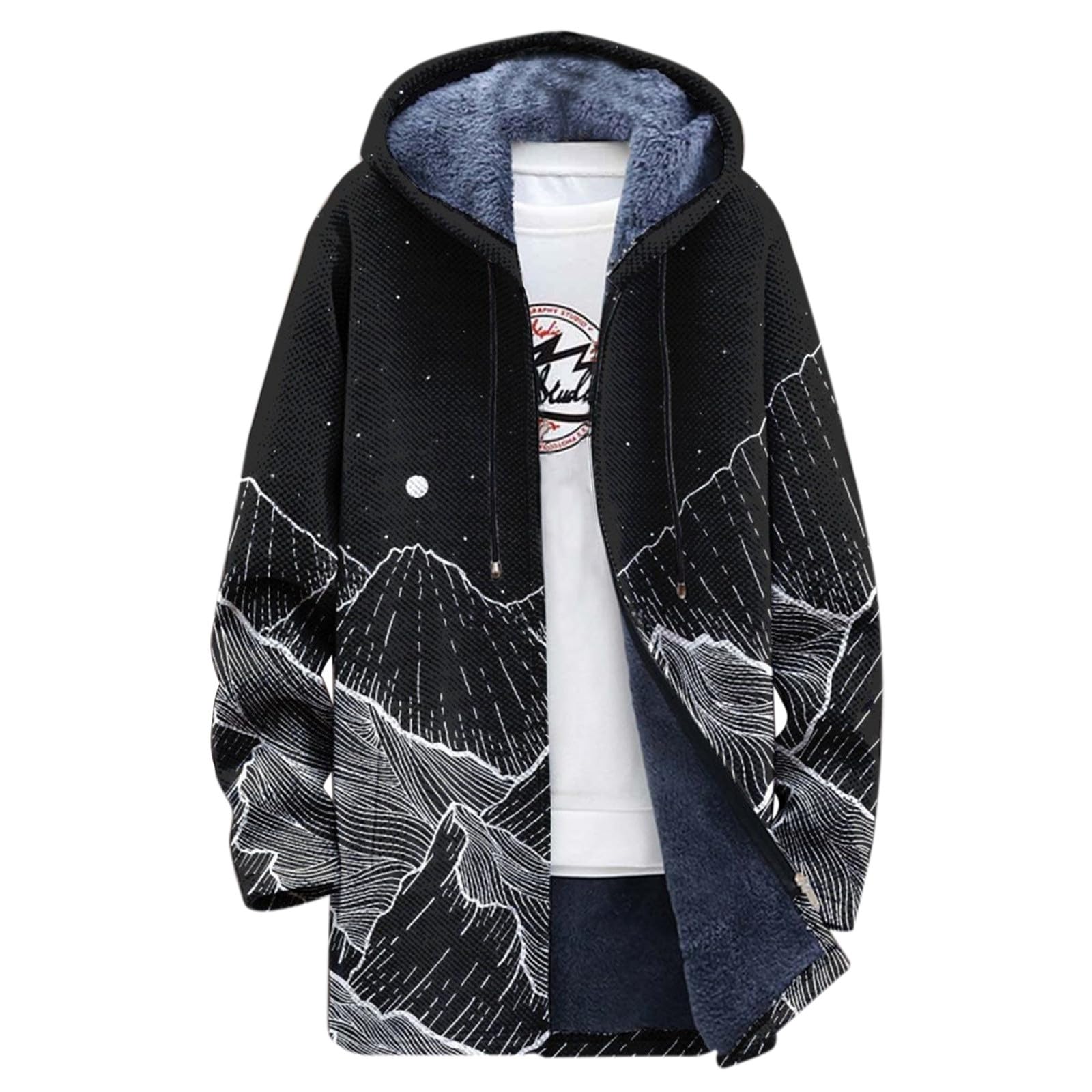 Cappotto Corto Uomo,Prodotto categoria Men’s Anoraks Cappotto invernale da uomo imbottito in pelle con maniche lunghe risvolto elegante e spessore elevato per uso quotidiano