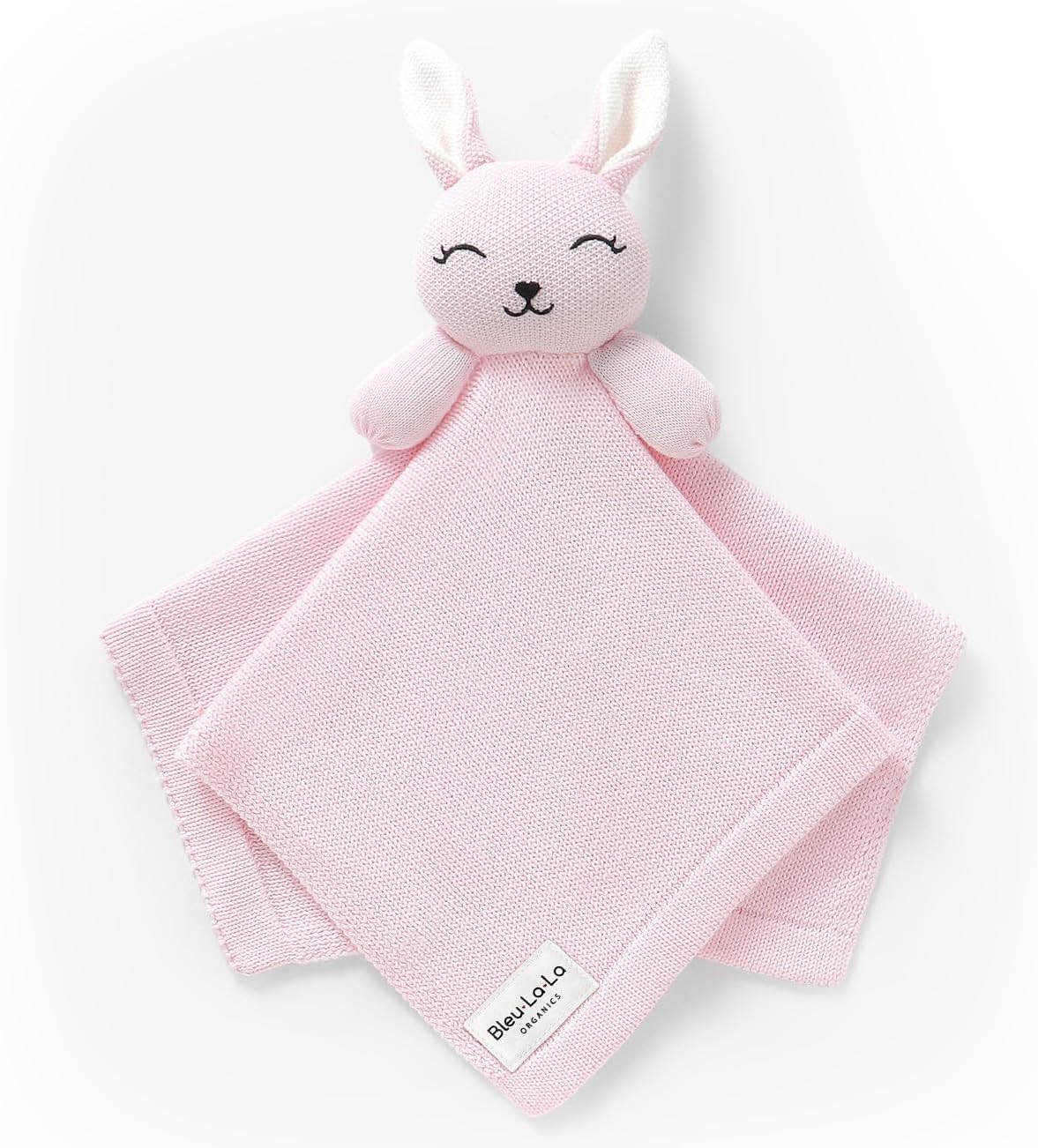 Blanket Lovey 100% Organic Cotton Baby Blanket with Comfort Lovey, Soft Security Blanket for Newborns & Toddlers (Bear - Milk Chocolate)