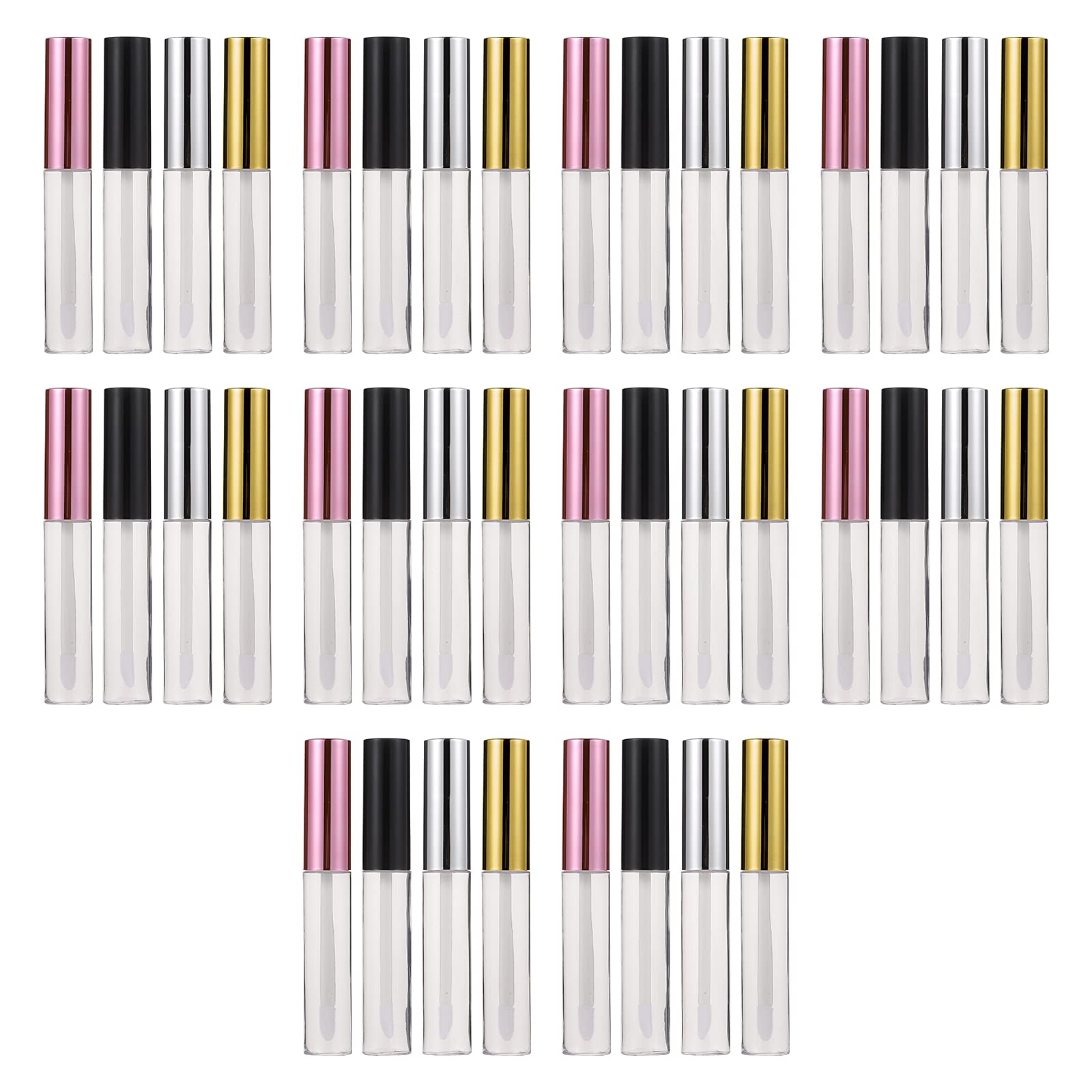 Tubes de Gloss à Lèvres 10ml ABS Portables, Rechargeables et Réutilisables