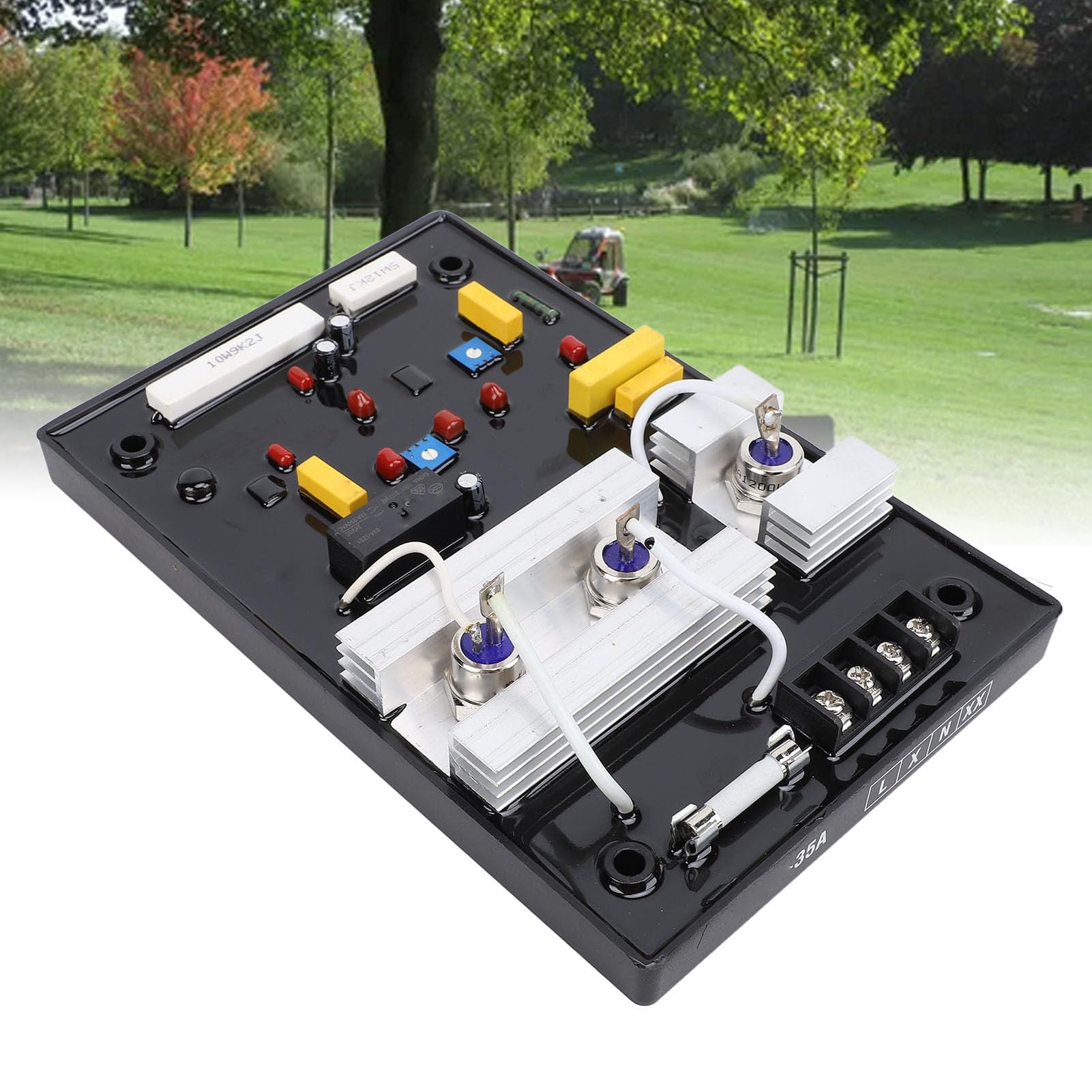 Regulador de Voltaje del Generador, Estabilizador de Voltaje Automático con Resistencia de Alta Precisión y Excelente Condensador para Protección de Sistemas de Energía y Equipos Eléctricos