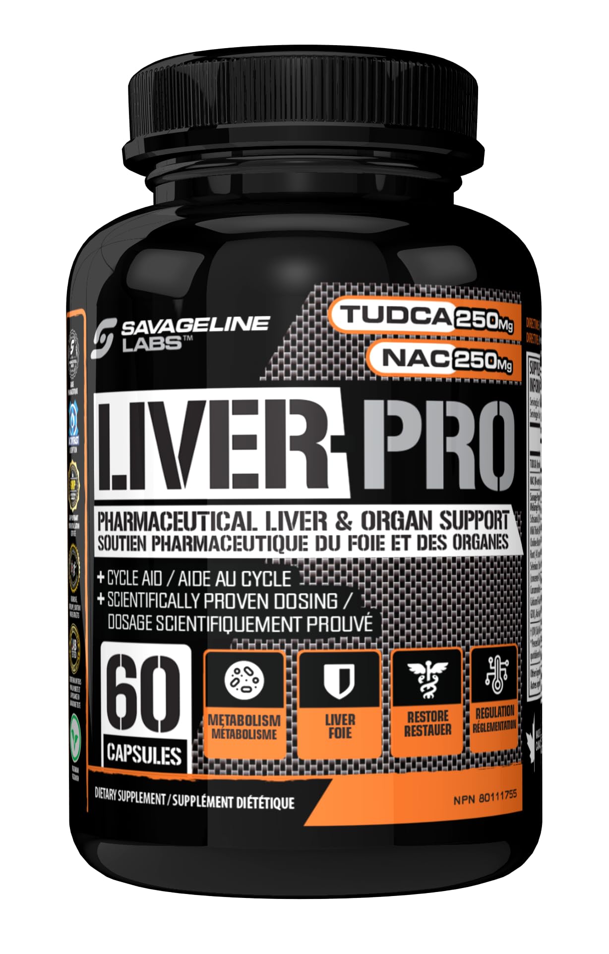 Savage Liver-Pro Capsules | Liver & Organ Support Capsules | 250mg