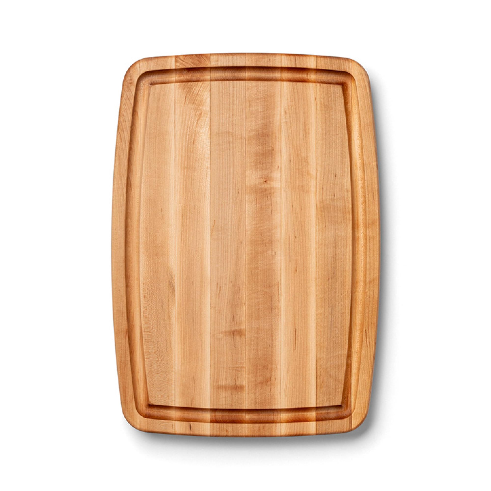 Boos Block Tabla de Cortar Ovalada - Ranura Para Jugo - 51 x 36 x 4 cm | Tabla Cortar Cocina Profesional - Reversible