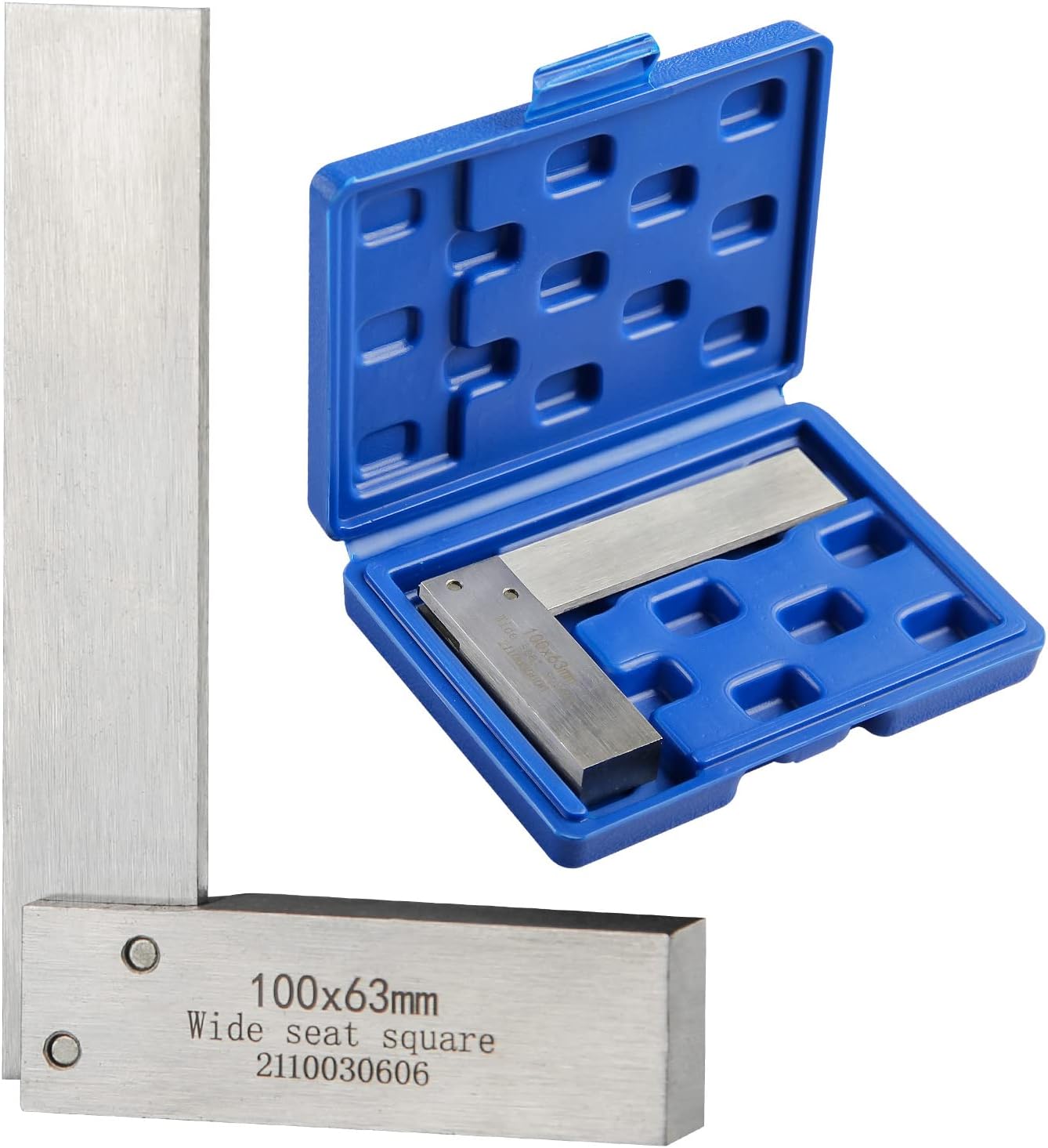 Machinist Square Precision Engineer Wide Seat Square 90 Right Angle Ground Hardened Steel Angle Ruler 4 x 2.5 Inch