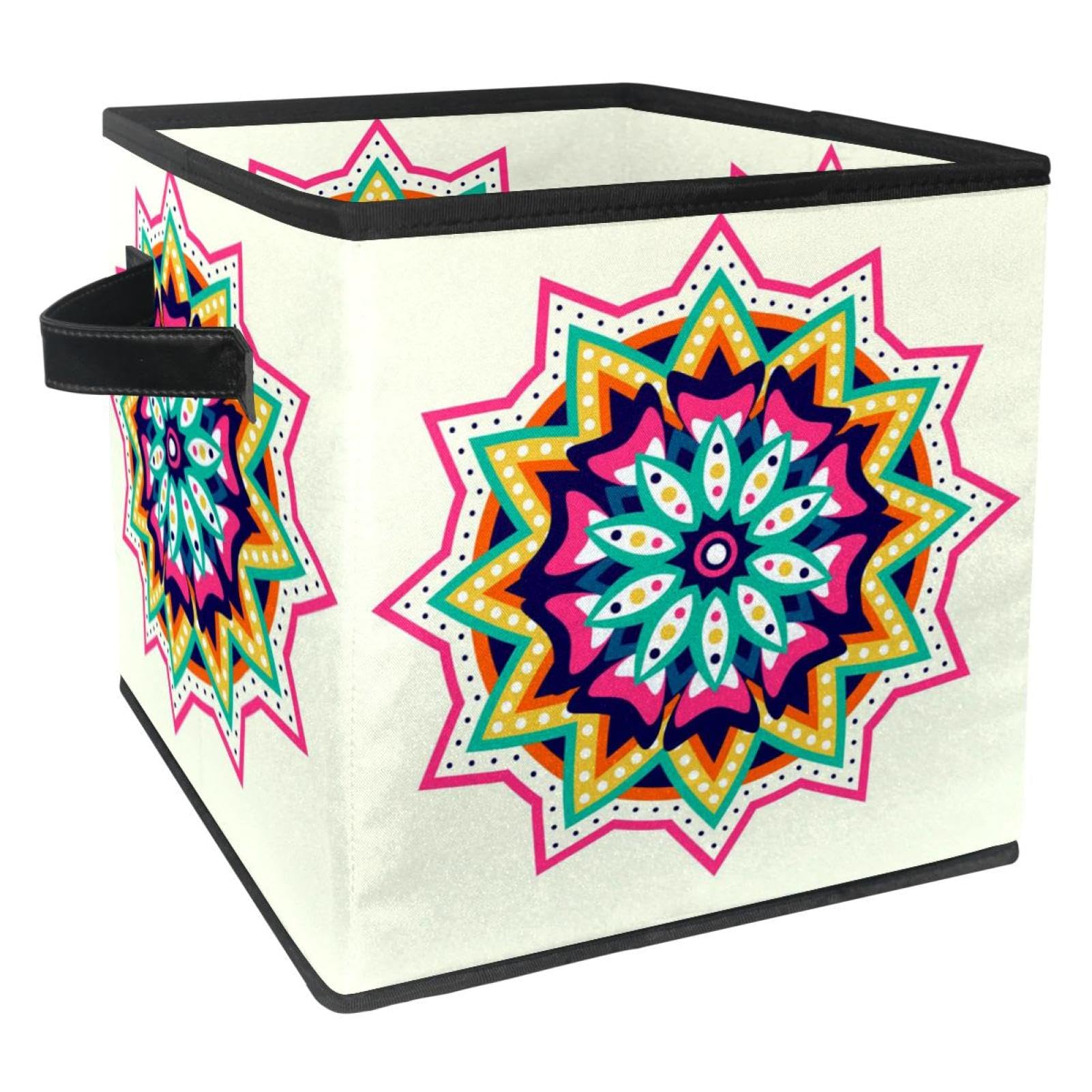 Boîte de rangement tissu cube pliable pour placard de maison et livres