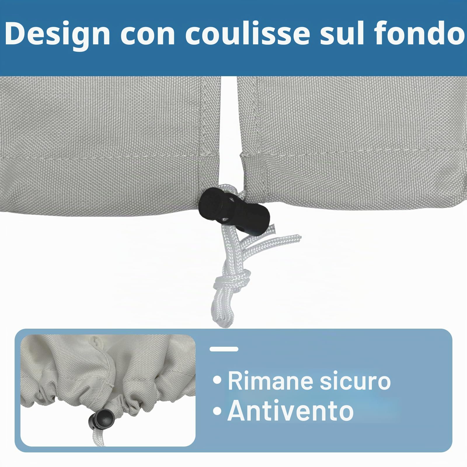Copertura per console centrale barca, tela di poliestere di grado marino 600D, impermeabile, grigio (piccolo)