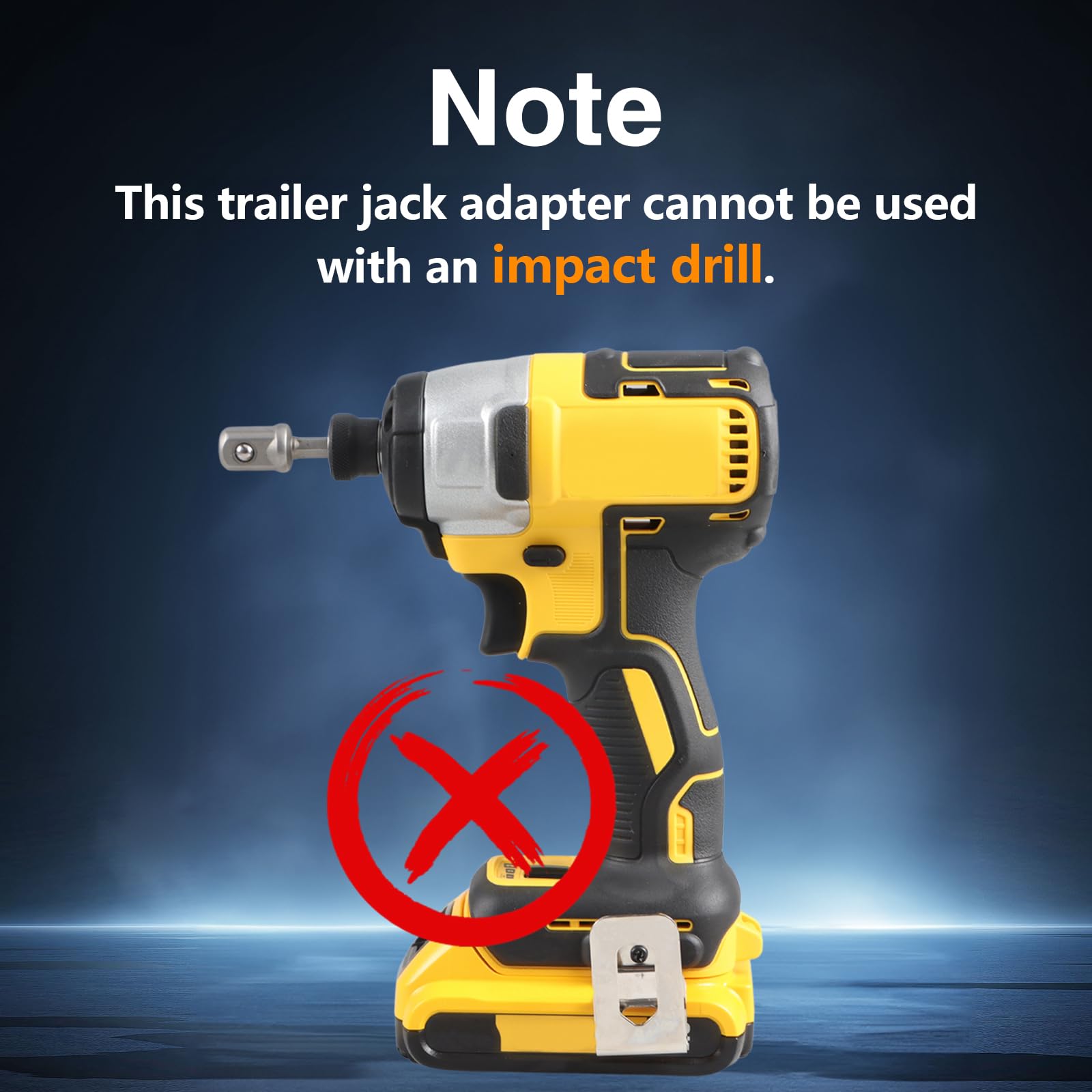 EVRBUL Ulepszony adapter wiertarki elektrycznej ze stali nierdzewnej z adapterem gniazda 1/2 cala