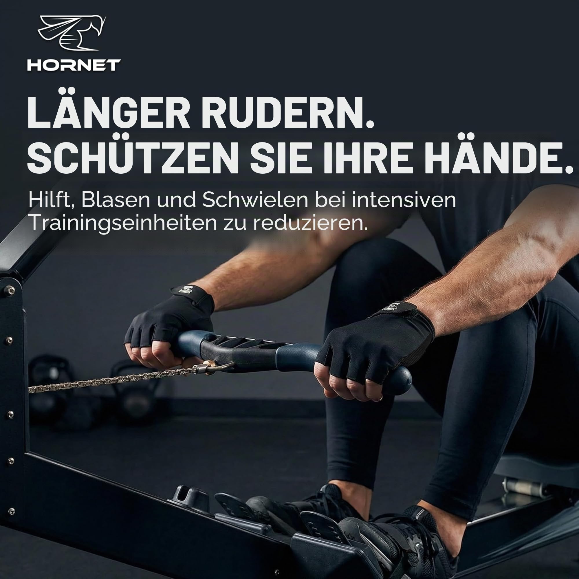 Ruder Handschuhe von Hornet Wassersport – Ideal für Rudern, Skullen, Kajak, SUP, Outrigger Kanu, Drachenboot und weitere Wassersportarten