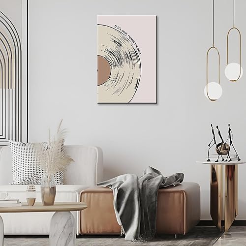 Miniatura 6 de BNGFDV Retro Vinyl Record Music Canvas Wall Art If It'S Neat Repeat The Beat Posters Trendy Music Lover Room Aesthetic Prints Painting For Home
