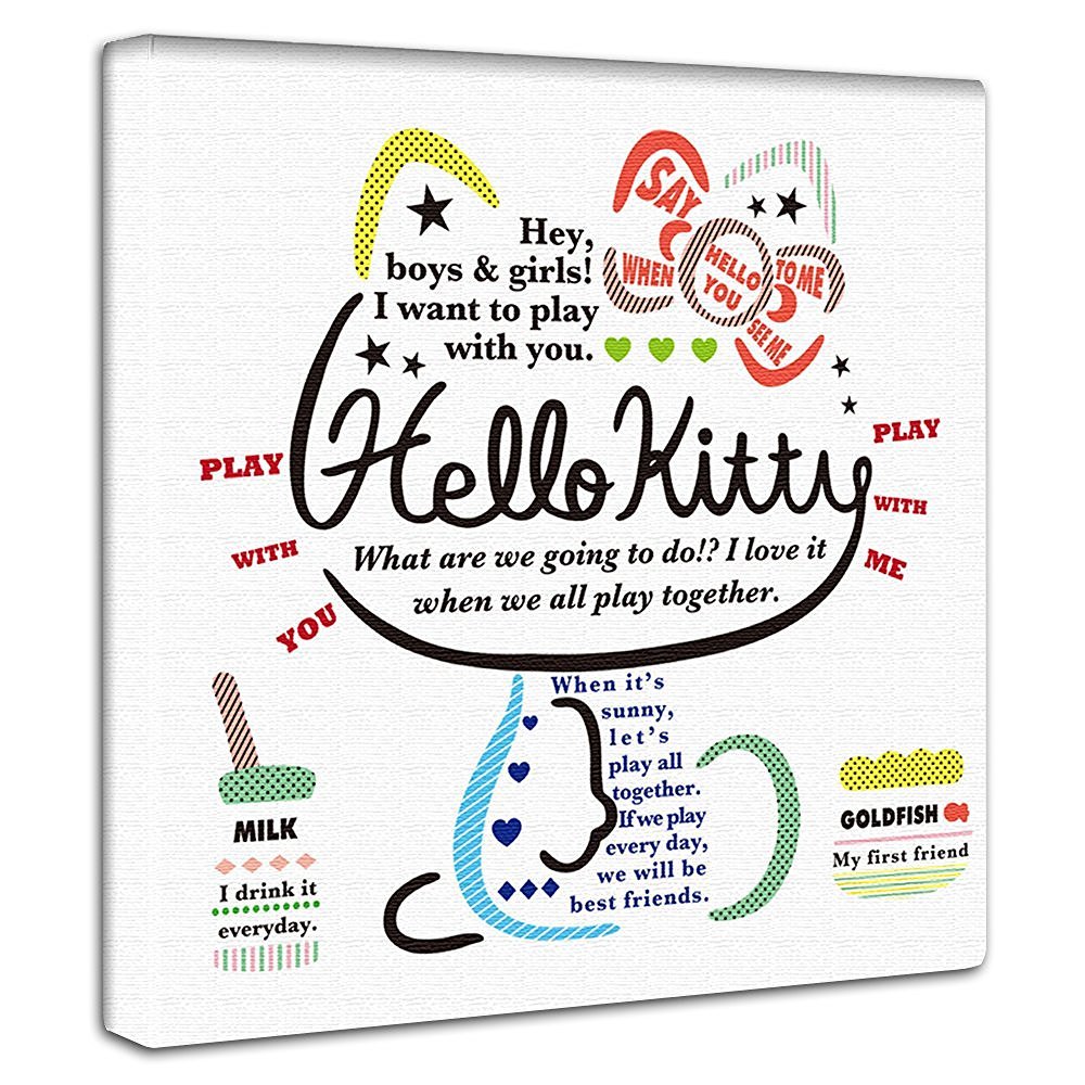 Amazon.co.jp: ハローキティ 猫 アートパネル 30cm × 30cm 日本製