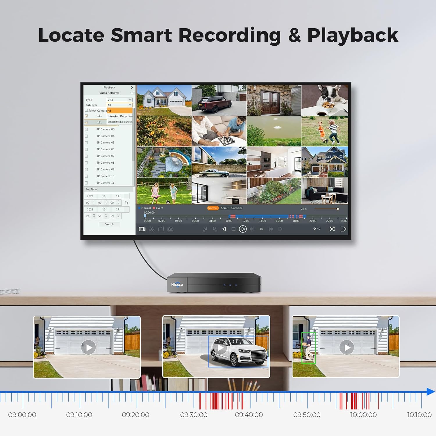 Hiseeu 16 Channel 4K Security DVR 8MP Digital Video Recorder Advanced CCTV DVR for Security Camera,AHD/TVI/CVI/CVBS/IPC 5 in 1 Hybrid,No Monthly Fee,Remote Access(No Hard Drive)