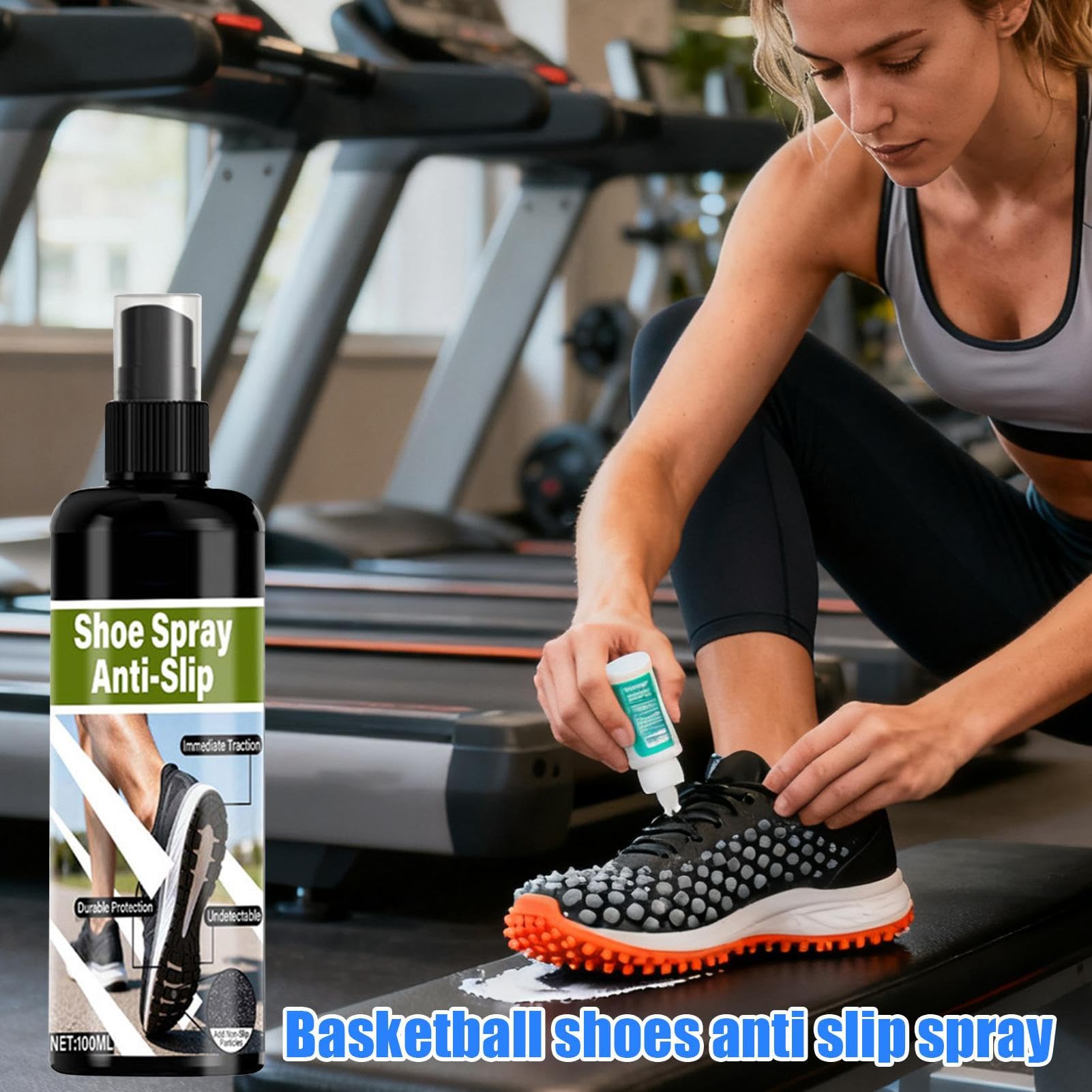 Grip Spray do Butów Koszykarskich 100ml - Szybkoschnący, Bez Klejenia, Sprzęt Treningowy