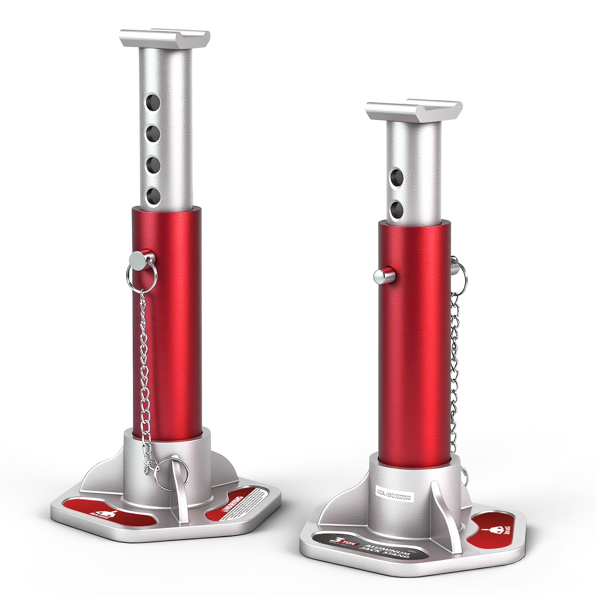 Photo 1 of JACK BOSS 3 Ton (6000 lbs) Aluminum Lightweight Jack Stands with Locking Support Pins for Cars,SUVs, and Light Duty Trucks,1 Pair