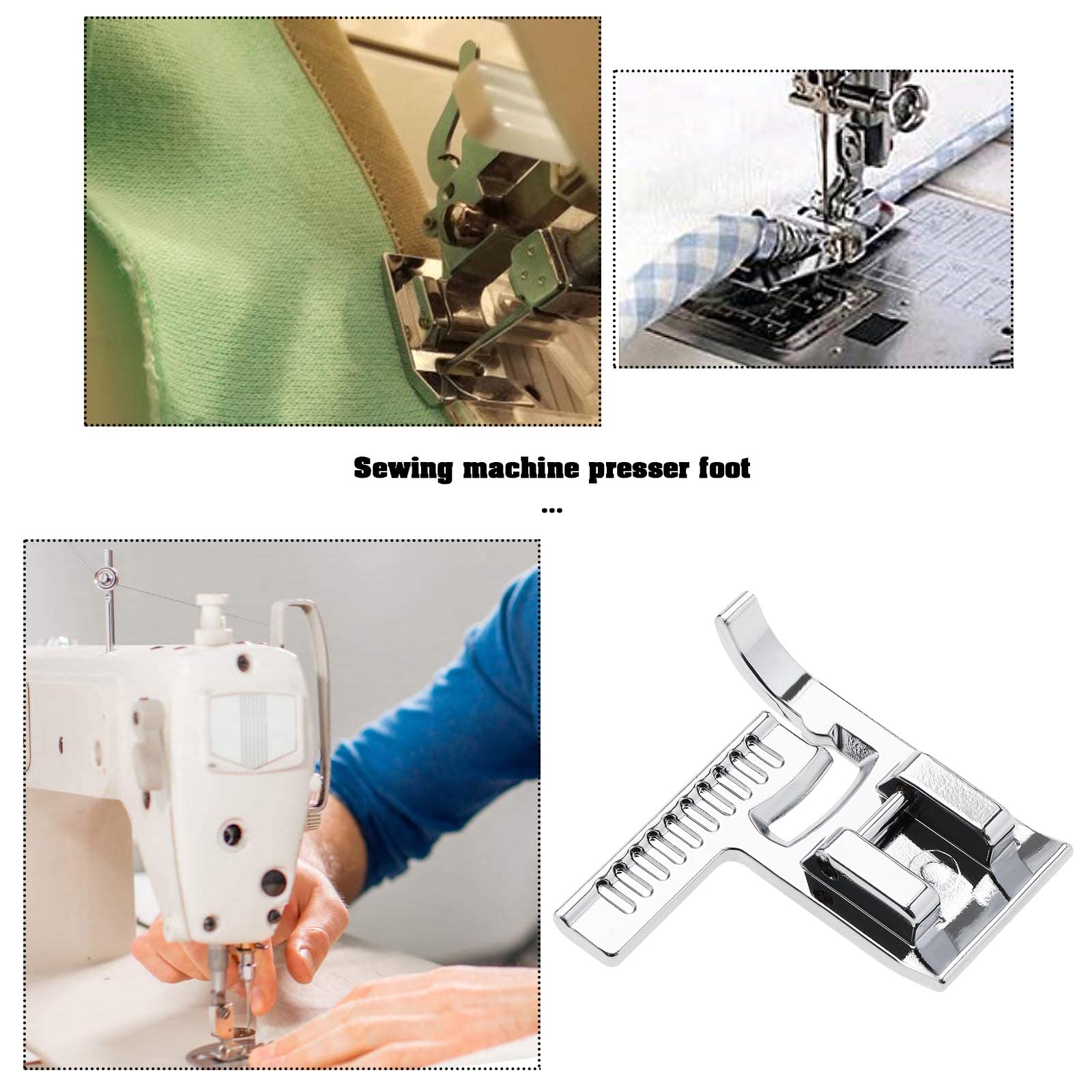 Lot De 2 Pieds Presseurs De Machine à Coudre Antiadhésifs En