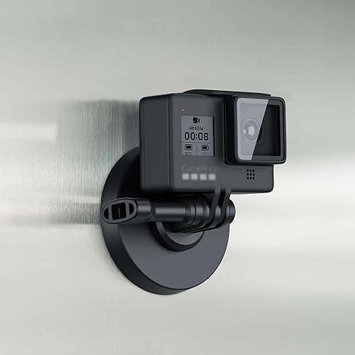Miniatura 9 de PROfezzion Soporte magnético para GoPro, base de manget fuerte con cabezal de bola desmontable de rotación de 360° para GoPro Hero