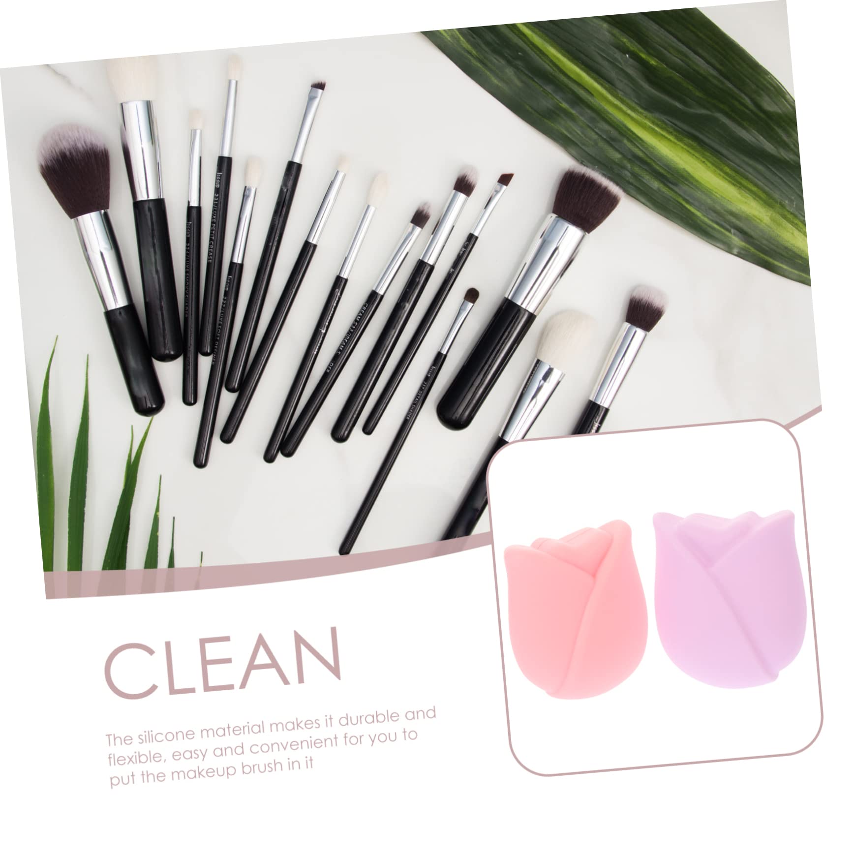 Healeved 24pièces Housses De Pinceaux De Maquillage Silicone Lot De Caps De Réutilisables Pratiques Et Antidérapantes Conviennent à Les Pinceaux De Maquillage