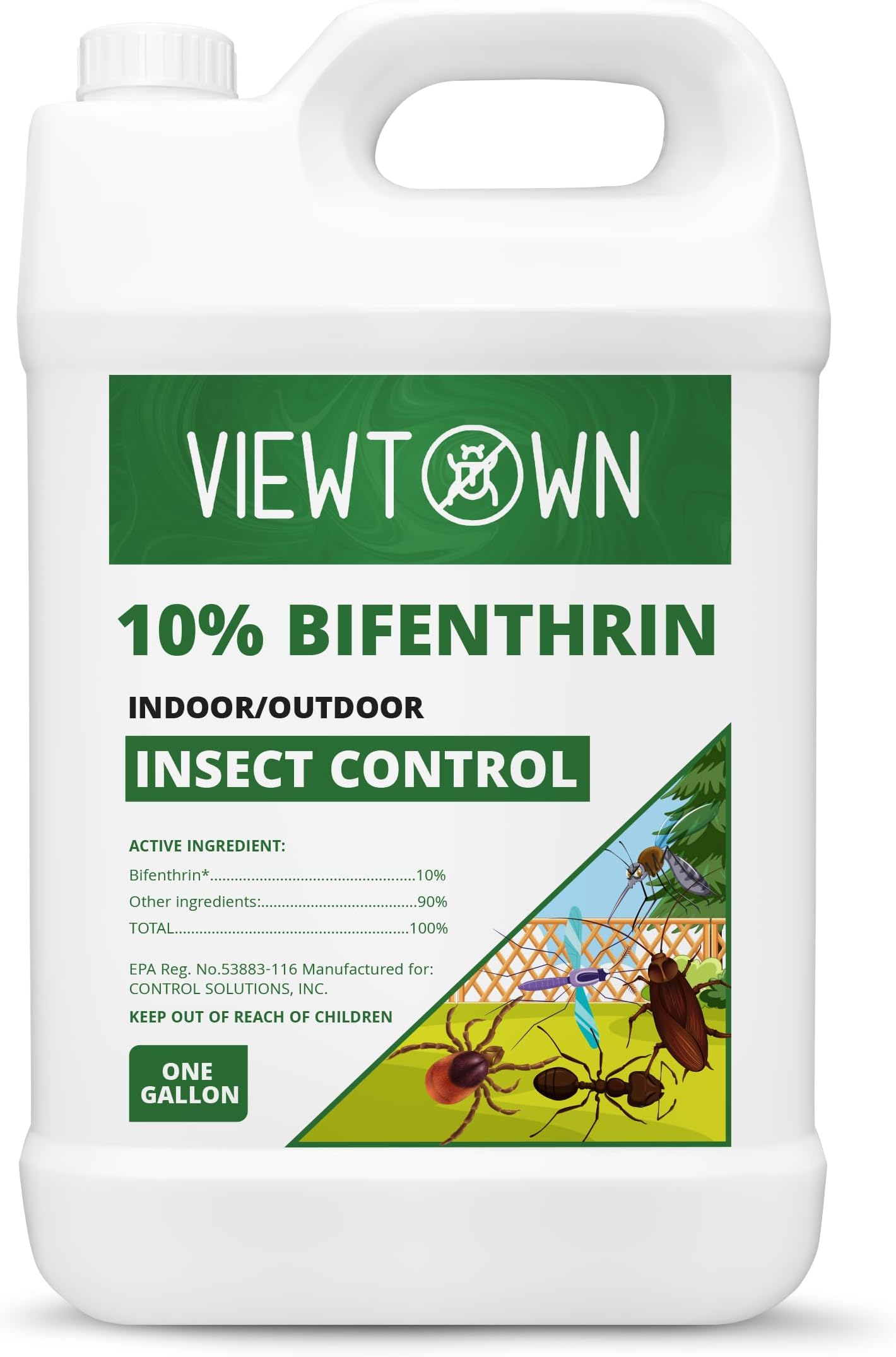 1 Gallon-10% F Bifenthrin Insecticide Concentrate Indoor/Outdoor Insect Control