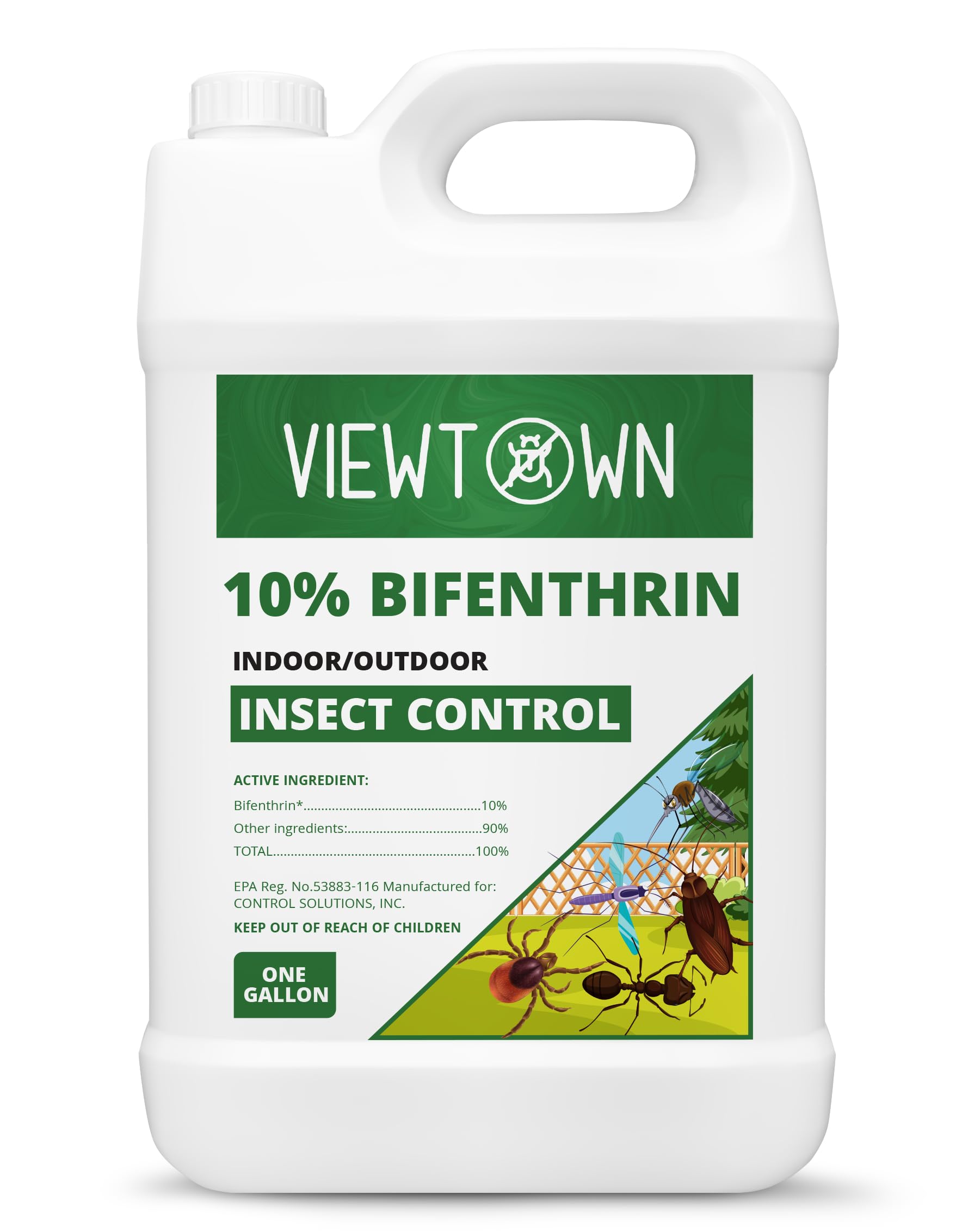 1 Gallon-10% F Bifenthrin Insecticide Concentrate Indoor/Outdoor Insect Control